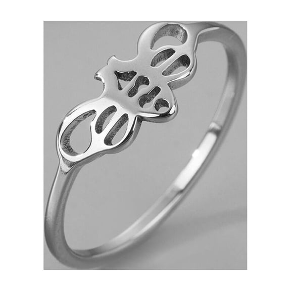 Cutout Butterfly Honeybee Ring Cute Animal Stainless Steel Ring Commitment Jewelry