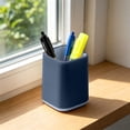 thumbnail image 2 of Square Plastic Pen Holder with Non-Slip Base, Desktop Organizer for Pens, Pencils, Markers & Stationery, Ideal for Office, Home Desk Storage Supplies, 2 of 7
