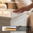 thumbnail image 6 of LAZZO 3-Drawer Nightstand, Storage Side End Table for Bedroom and Living Room, White, 6 of 9