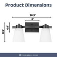 thumbnail image 4 of Prominence Home 2 Pack 4 Light Modern Bathroom Vanity Light with Frosted Glass, 4 of 12