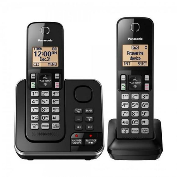 2 Combiné Extensible Répondant Téléphone Sans Fil