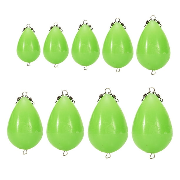 Night Light Luminous Egg Fishing Bobbers Durable Long-Distance Thrower  Accessories Bouy Sufficient Efficient Bait Accessory 90g（5pcs） 