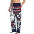 thumbnail image 6 of Yiaed Mallard Duck With American Flag Print Men's Lounge Pants, Loose PJ Bottoms, Long Pajama Pants for Men-Small, 6 of 6