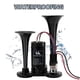 thumbnail image 2 of Horn Kit Car Air Horn 12V 150Db Super Loud 2 Trumpet With Compressor For Trucks Trains Boats Black, 2 of 5