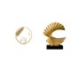 thumbnail image 1 of Escultura de bola de cristal con forma de ola, figura de resina metálica, adorno de escritorio para interiores, obra de arte abstracta, estatua, sopor, 1 of 8
