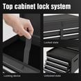 thumbnail image 5 of 5-Drawer Rolling Tool Storage Cabinet with Detachable Top Tool Box, Liner, Universal Lockable Wheels, Adjustable Shelf, Locking Mechanism, Metal Tool Cart, 5 of 5