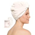 thumbnail image 2 of Kitsch Toalla de microfibra para el pelo para mujer, turbante de pelo para secar el cabello mojado, toallas de pelo f ciles de girar, toalla de microfibra s per absorbente y ultrasuave, toalla de pelo, 2 of 9