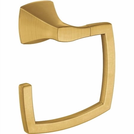 Moen Voss Brushed Gold Bathroom Towel Ring Modern Wall Mounted Bathroom Towel Hanger YB5186BG