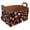 Multicolor 3, variant on Vintage Skulls Storage Basket Collapsible Storage Bin, PU Foldable Basket Convenient Box Storage Organizer with Handles for Shelves Office Bedroom Closet Nursery Toys Laundry