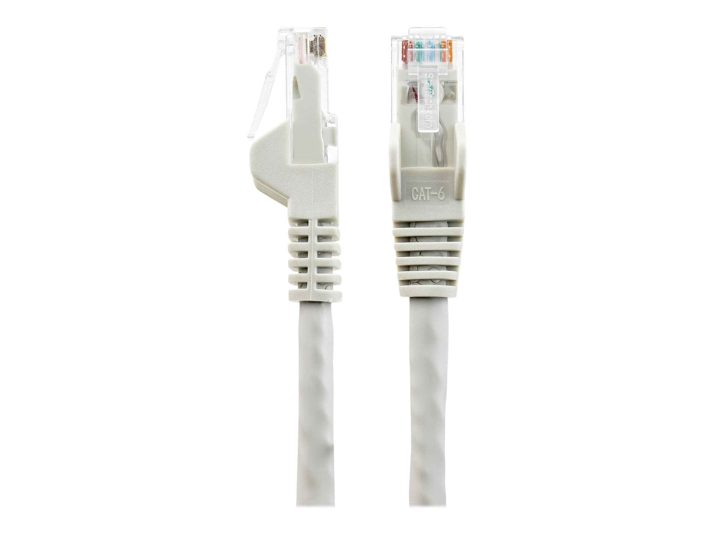StarTech 50ft (15m) CAT6 Ethernet Cable - LSZH (Low Smoke Zero Halogen) - 10 Gigabit 250Mhz 100W PoE RJ45 UTP Network Patch Cord Snagless w/Strain Relief - Gray CAT 6, ETL Verified (N6LPATCH50GR)