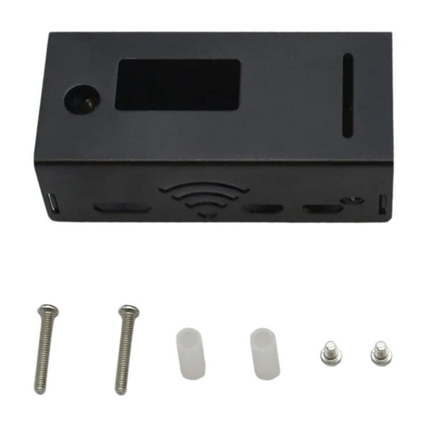 Estuche para placa de expansión con tornillo, portátil, resistente al desgaste, robusto, premium, fácil de instalar, carcasa protectora con disipador negro