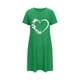thumbnail image 5 of Camisón corto de talla grande para mujer, camisón de manga corta con estampado de pecho a la moda, camisón para mujer, 5 of 5