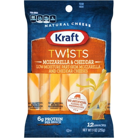 Kraft Mozzarella & Cheddar Cheese Twists 12 ct Bag ...