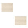 thumbnail image 2 of Bearachild Cómoda y elegante alfombrilla de baño que añade un toque de lujo al baño con una alfombra fácil de limpiar. blanco marfil 43*61 2piezas, 2 of 6
