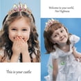 thumbnail image 3 of Diadema con forma de corona VELSCRUN Rapunzel para niñas con forma de princesa, 3 of 7