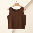 thumbnail image 2 of Women's Modal Tank Tops 2026 Summer Going Out Tops Sleeveless V Neck Camisole Lightweight Basic Cami Casual Trendy Base Layer Shirts Tank Tops for Women Undershirts Brown, 2 of 9