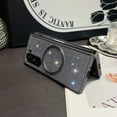 thumbnail image 4 of ELEHOLD Bling Magnetic Case for Samsung Galaxy Z Fold 7 2025,Full Rhinestone Crystal Glitter Magnetic Shockproof Cover for Women with Detachable Beaded Wrist Strap,Gray, 4 of 7