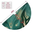 thumbnail image 3 of Cauagu 30" Christmas Tree Skirt Green And Gold Marble Pattern Christmas Tree Decorations Tree Mat for Xmas Decorations Occasion Holiday Home Decor -30", 3 of 7
