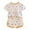 Multicolour, variant on TOOYOU Girls Summer Outfit Sets Toddler Ruffles Wrinkled Edge Short Sleeve Strawberry Print T Shirt Top Shorts Home Clothes Loose Sportswear Suit Size 18 -24 Months Beige1