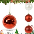 thumbnail image 3 of 4.7 Inch Large Christmas Ball Ornaments Set of 4, Plastic Hanging Decorations for Christmas Tree, Festive Party & Holiday Home Decor, Durable Shatterproof Christmas Tree Balls with Pearl Accents, 3 of 6