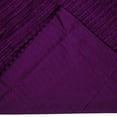 thumbnail image 4 of Better Trends 20"x 36" King Pillow Sham 100% Cotton Pillow Cover Stripe Design Machine Washable (Plum) Jullian Collection, 4 of 5