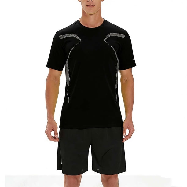 Ceisia Men's Athletic Tracksuit Sets | Breathable Crew Neck Tee & Drawstring Shorts | Summer Sports Outfits Gift