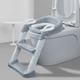 thumbnail image 5 of Asiento De Inodoro Para Aprender A Ir Al Baño con escalón, taburete, manijas de escalera, orinal para niños, asiento con cojín suave para niños y niñas, 5 of 7