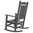 thumbnail image 6 of Afuera Living Traditional Classic Porch Rocking Chair (Set of 2) in Gray, 6 of 7