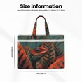 thumbnail image 3 of Pofeuu Colorful Reptile And Leaves Print Laptop Bag Carrying - Computer Bag Laptop Case Shoulder Slim Work Travel, 3 of 8
