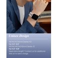 thumbnail image 4 of Wearlizer Stainless Steel Watch Band Compatible with Apple Watch Bands 38/40/41/42/44/45/46/49mm Men Women Zigzag Weave Metal Strap for Iwatch Series 11/10/9/8/7/6/5/4/3/SE/Ultra, 4 of 6