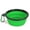 Green, variant on Spencer 2 Pack Collapsible Silicone Dog Bowl, Portable and Foldable Dog & Cat Travel Bowls Dishwasher Safe for Walking, Traveling, Hiking (Rose Red)
