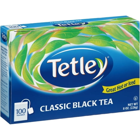 (3 Boxes) Tetley Black Tea, Classic Blend, 100 Count Tea Bags, 8 Ounce (3 pack)