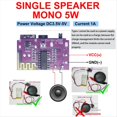 thumbnail image 2 of Placa Decodificadora Bluetooth con Amplificador de Audio Mono de 3,5 V CC A 5 V y 5 W, Compatible con Interfaz TIPO C. Kit de Componentes Electrónicos., 2 of 5