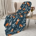 thumbnail image 4 of Throw Blanket for Couch Sofa and Bed, cute fall fox Super Soft Plush Throw Blanket, Fuzzy Cuteness Comfy Warm Washable Flannel Blanket & Throws for All Season 40"x30", 4 of 7
