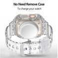 thumbnail image 5 of IC ICLOVER For Apple Watch Ultra 2 /Ultra Band 49mm, iWatch Band Strap with Rugged Bumper Case, Soft Sports Wristband Strap Accessories for iWatch Ultra 49mm - Clear, 5 of 9