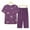 a_Purple, variant on Njoeus Two Piece Sets for Women Dressy, Pajamas for Women Two Piece Sets for Women Summer Outfits Pajama Set Cute Print Short Sleeve Tops with Capris Pants Pjs Set - Imitation Cotton Linen Cute Pajama