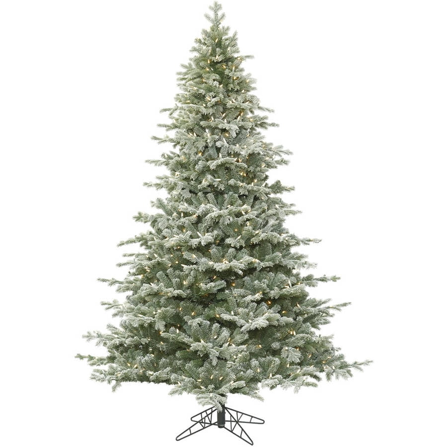 Vickerman 3.5' Frosted Denton Spruce Artificial Christmas Tree with 200