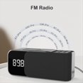 thumbnail image 3 of EstéReo Digital Radio FM Reloj Despertador Luz Altavoz Bluetooth Cargador InaláMbrico de 10 W-Azul, 3 of 5