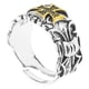 thumbnail image 2 of Anillo retro ajustable para hombre, estilo punk, abierto, con cruz, estilo vintage, decorativo con relieve, 2 of 7