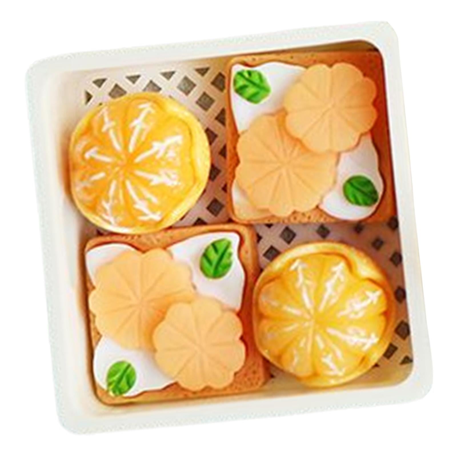 kusrkot Panier à Fruits Figurines Maison de Poupée Cuisine Miniature orange Blanc