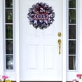 thumbnail image 6 of XGFHYJEH 250th Anniversary Patriotic Wreath, 4th of July Wreaths for Front Door, Memorial Day Wreath, Red White and Blue Farmhouse Decor, All-Weather Patriotic Wreaths for Home Outdoor Holiday, 6 of 7
