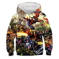 thumbnail image 3 of Sudadera con capucha para hombre con estampado 3D de Marvel Avengers, para deportes al aire libre, ciclismo, acampada, informal, estilo hip hop callejero, 3 of 5