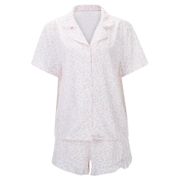 Women's Home Dress Wedding Bridesmaid Pajama Set Satin Short Sleeved And Short Shorts Pajama Set Christmas pajamas for women set