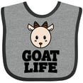 thumbnail image 3 of Inktastic Goat Life Boys or Girls Baby Bib, 3 of 4