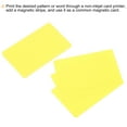 thumbnail image 4 of 100 Pack Blank Cards 15mil ID Cards Blank Credit Cards Plastic Cards Waterproof & Double Sided Printing for ID Badge Printer, Graphics Yellow, 4 of 6