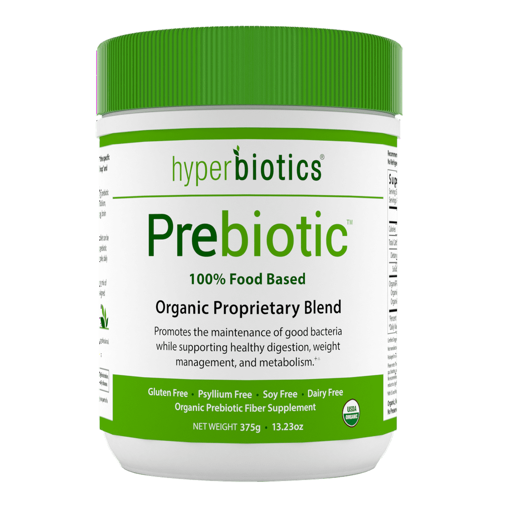 Hyperbiotics Organic Prebiotic Fiber Blend 100 Food Based Supports