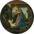 thumbnail image 2 of Sandro Botticelli 20x20 Gold Ornate Framed and Double Matted Museum Art Print Titled - The Virgin Adoring the Child (1480-1490), 2 of 4