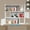 Warm White, variant on 3-Tier Bookshelf, Stretchable Bookcase 23.62-43.31 in, Modern Bookshelf Retro(Log Color)