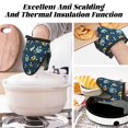thumbnail image 7 of Disketp Space Sleeping Panda Non-Slip Mini Oven Mitt Set, Short Oven Mitts for Baking Grilling Barbecue Microwave, 5.9"x5.9"in, 7 of 7