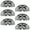 Multicolored, variant on PhooArto 6 Pcs Cup Drawer Pulls, Sloth Blue Butterflies Shell Shape Handles Cabinet Knobs for Dresser Cupboard Closet Wardrobe with Screws